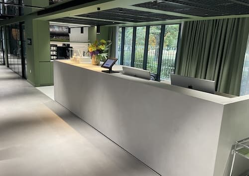 Bespoke reception area